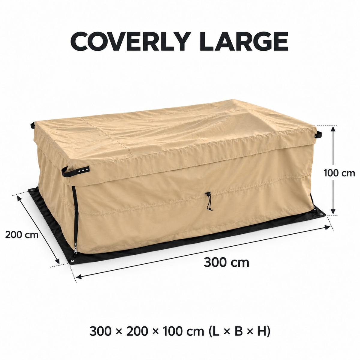 Coverly Large – hagemøbeltrekk 300 × 200 × 100 cm