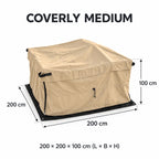 Coverly Medium – hagemøbeltrekk 200 × 200 × 100 cm